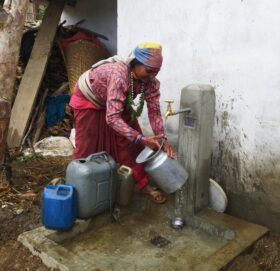 मुगु दलित बस्तीमा एक घर एक धारा