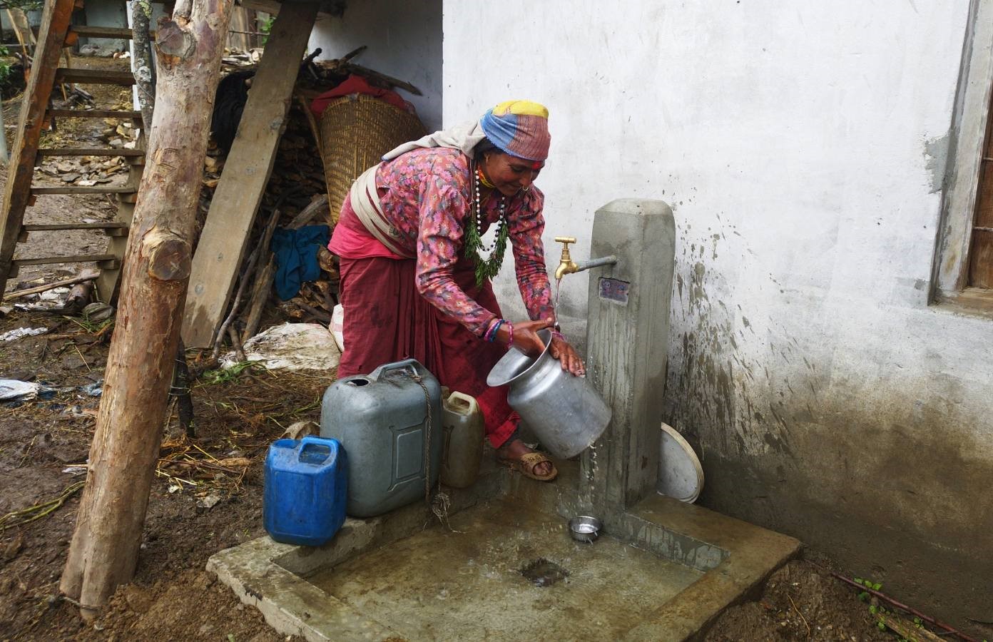 मुगु दलित बस्तीमा एक घर एक धारा