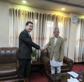 वन मन्त्री शाही सित संयुक्त राष्ट्र खाद्य तथा कृषि सगठनका  प्रतिनिधि बीच भेट