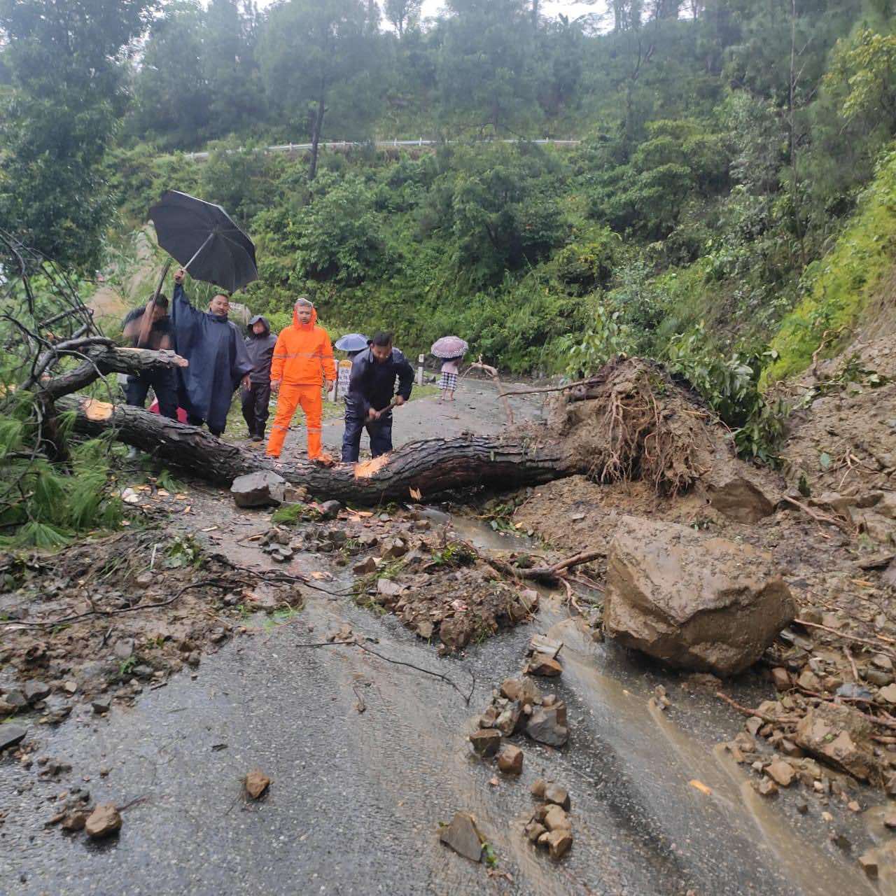 भीषण बर्षाले देशभर राजमार्ग अबरुद्ध हवाई सेवा प्रभावित