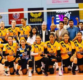 कर्णालीले जित्यो एभरेस्ट महिला भलिबल लिगको उपाधि