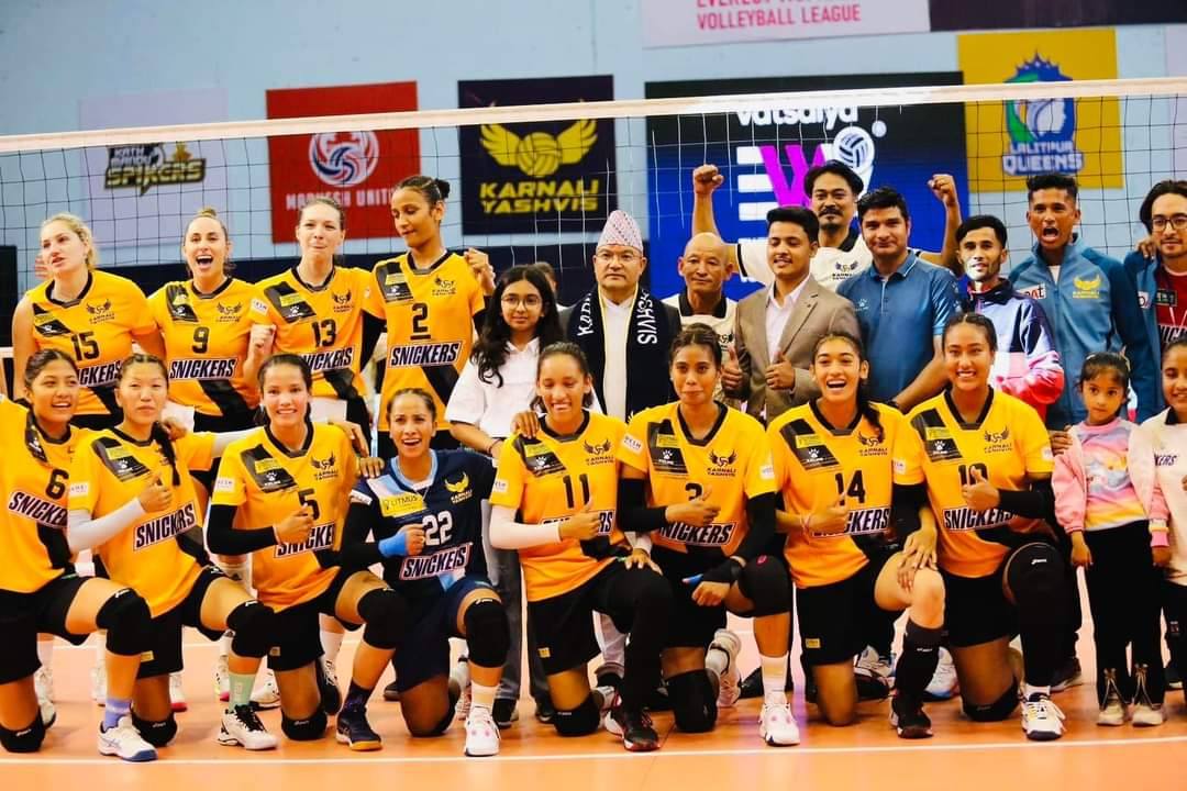 कर्णालीले जित्यो एभरेस्ट महिला भलिबल लिगको उपाधि