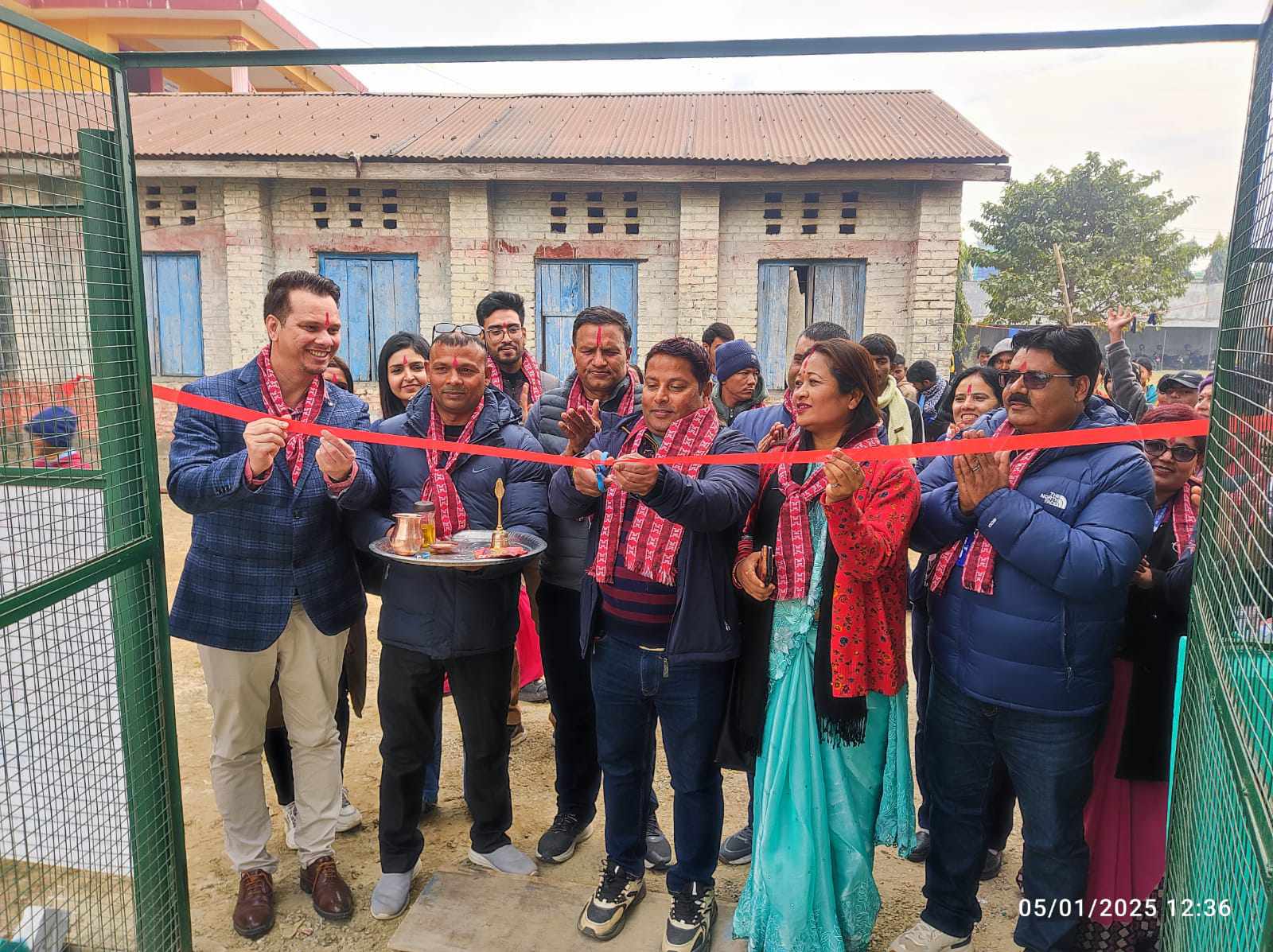 बहिरा तथा सुस्त श्रवण विद्यार्थीका खेलकुद मैदान निर्माण