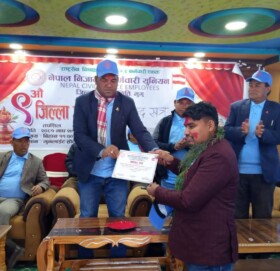 निजामती कर्मचारी युनियन अध्यक्षमा धर्मेन्द्र शाही