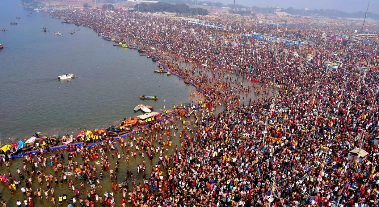 महाकुम्भमेलामा ६४ करोड मानिसले गरे स्नान