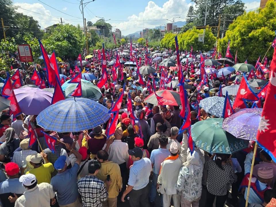 राजाबादीहरुको तेश्रो दिनको आन्दोलन