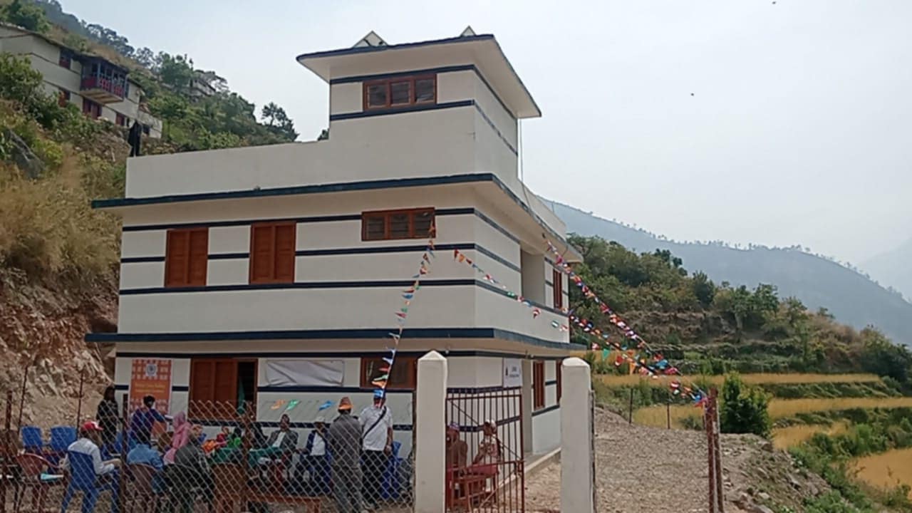 मुगु नेर-लिब्रु गाउँमा   प्रसुती  भवन निर्माण