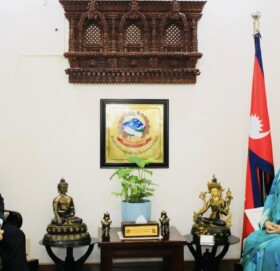 परराष्ट्र मन्त्री डा. राणासँग इजरायली राजदूतको भेट