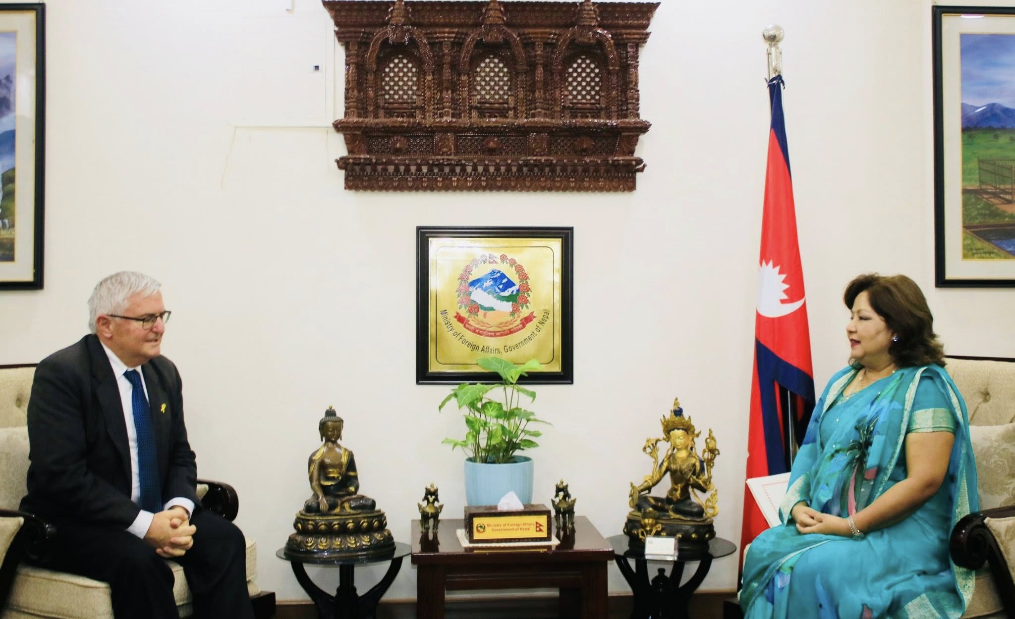 परराष्ट्र मन्त्री डा. राणासँग इजरायली राजदूतको भेट