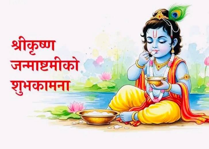 आज श्रीकृष्ण जन्माष्टमी पर्व मनाइदै