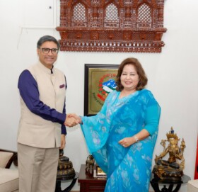 परराष्ट्रमन्त्री राणा र भारतीय बिदेश सचिव मिस्री बीच भेटवार्ता