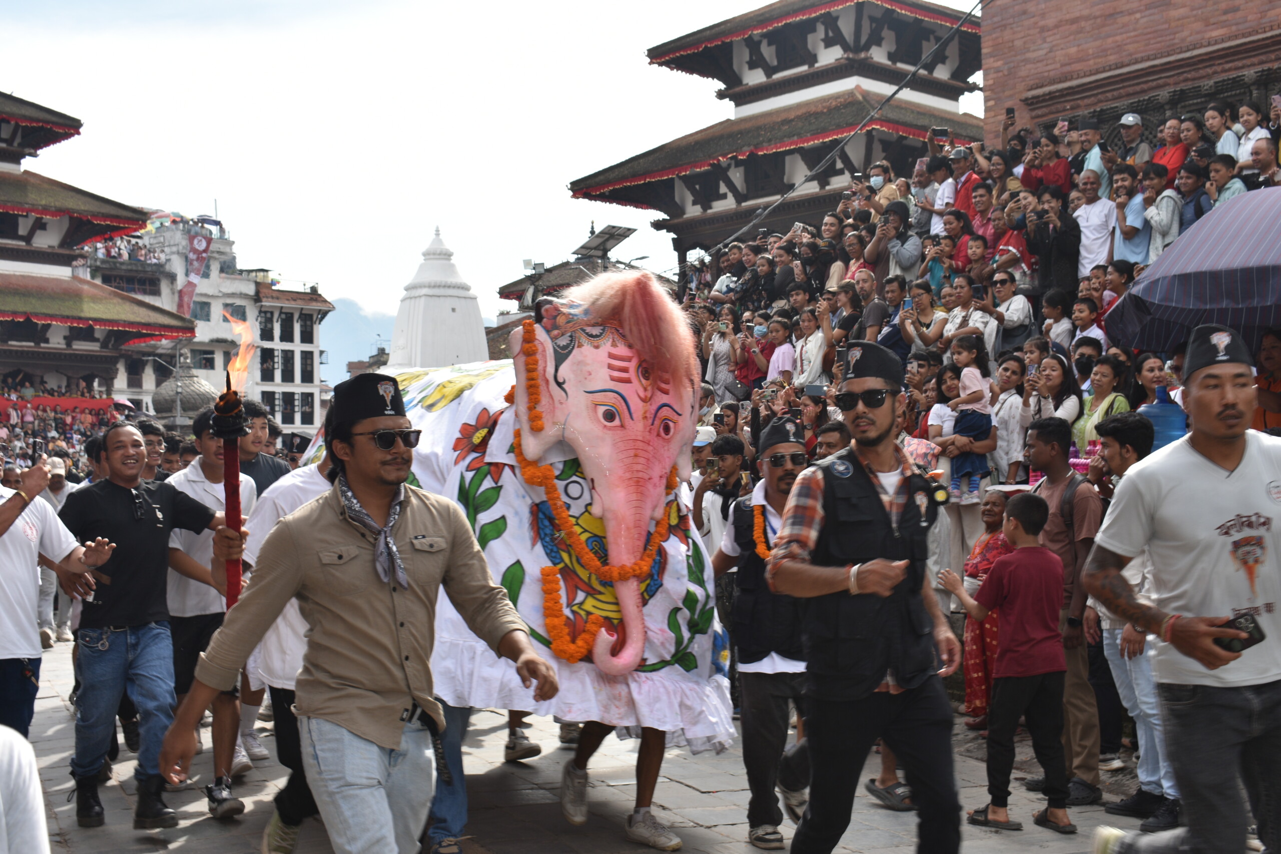 वसन्तपुरमा इन्द्रजात्राको रौनक