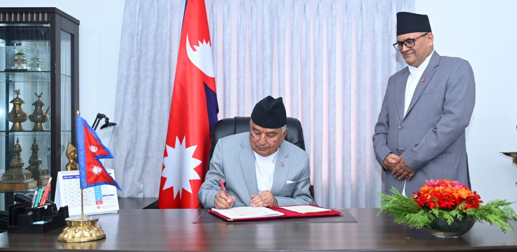 निर्वाचनमा सेना परिचालन गर्न राष्ट्रपतिको स्वीकृति