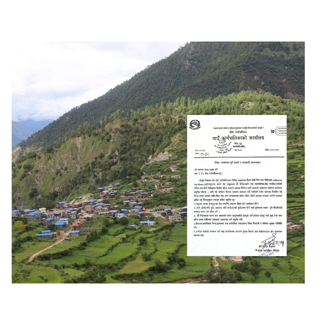 सोरु गाउँपालिकाद्धारा भाइरल इन्फ्लुएन्जा फैलिन नदिन पूर्व तयारी