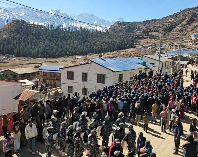 सेवा सुबिधा न्यून भएको भन्दै हुम्लामा निर्वाचन प्रहरी आन्दोलित