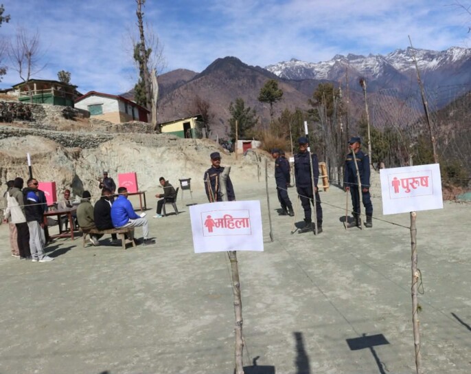 हिमाली जिल्ला मुगुमा नमुना मतदान