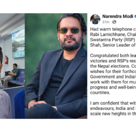 रास्वपा सभापति लामिछाने र वरिष्ठ नेता बालेनलाई भारतीय प्रधानमन्त्री नरेन्द्र मोदीको बधाई