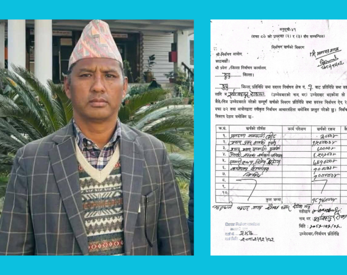 एमालेका उम्मेदवार रोकायाको चुनावी खर्च १८ लाख सार्वजनिक