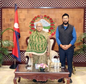 रास्वपा पार्टी सभापति रवि लामिछाने र प्रधानमन्त्री सुशिला कार्कीबीच भेटवार्ता