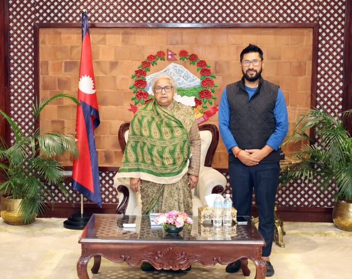 रास्वपा पार्टी सभापति रवि लामिछाने र प्रधानमन्त्री सुशिला कार्कीबीच भेटवार्ता