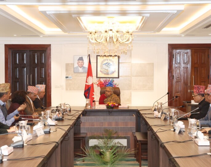 प्रधानमन्त्री निवास  बालुवाटारमा मन्त्रिपरिषदको बैठक जारी