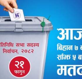 देशभर  आज प्रतिनिधिसभा सदस्य निर्वाचनको मतदान