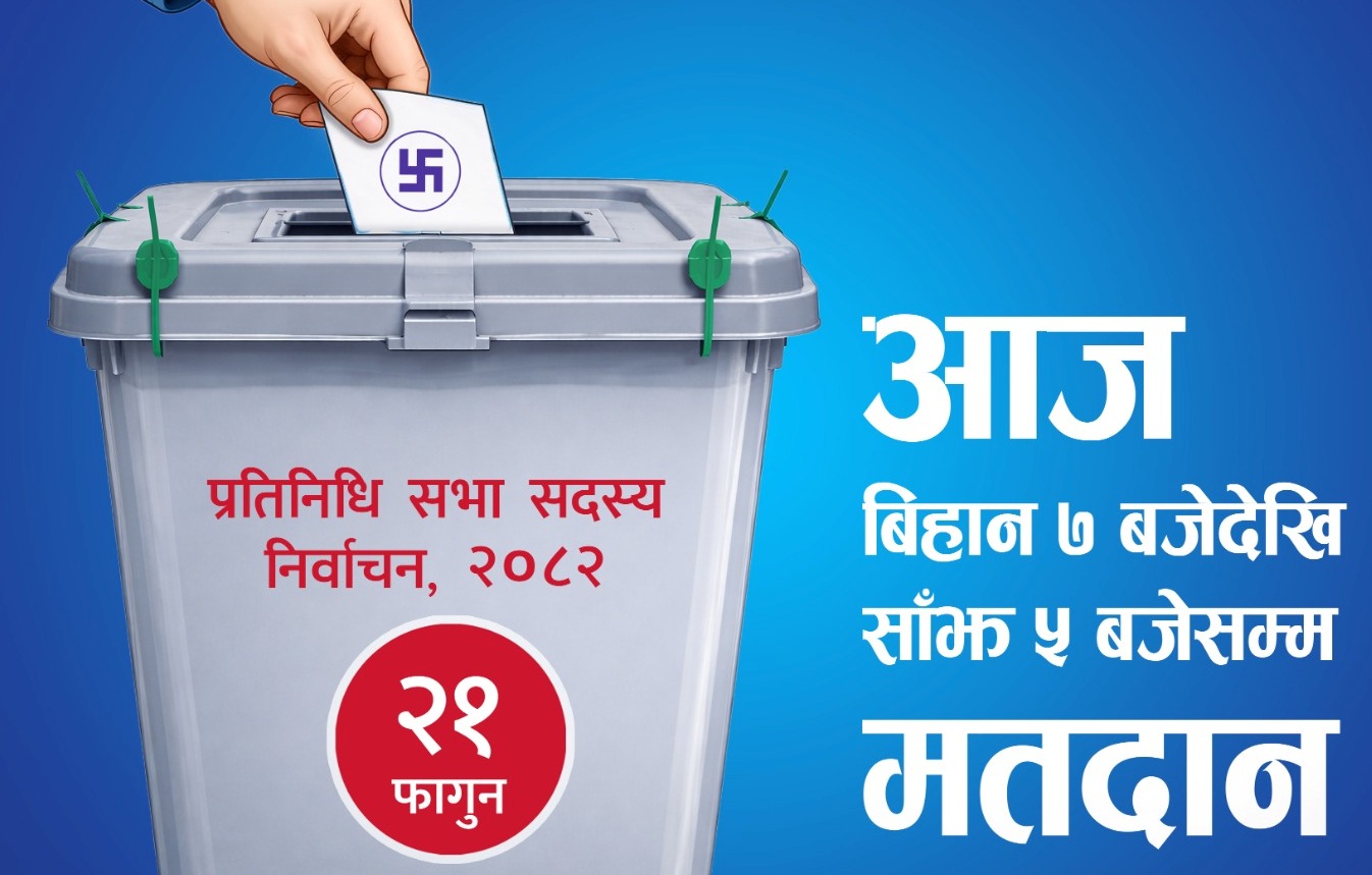 देशभर  आज प्रतिनिधिसभा सदस्य निर्वाचनको मतदान