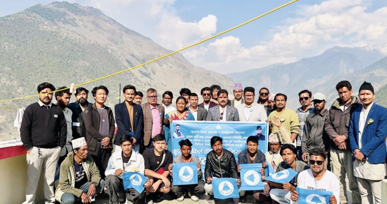 मुगुमा सत्तारुढ दल रास्वपा पार्टीको संगठन बिस्तार अभियान सुरु