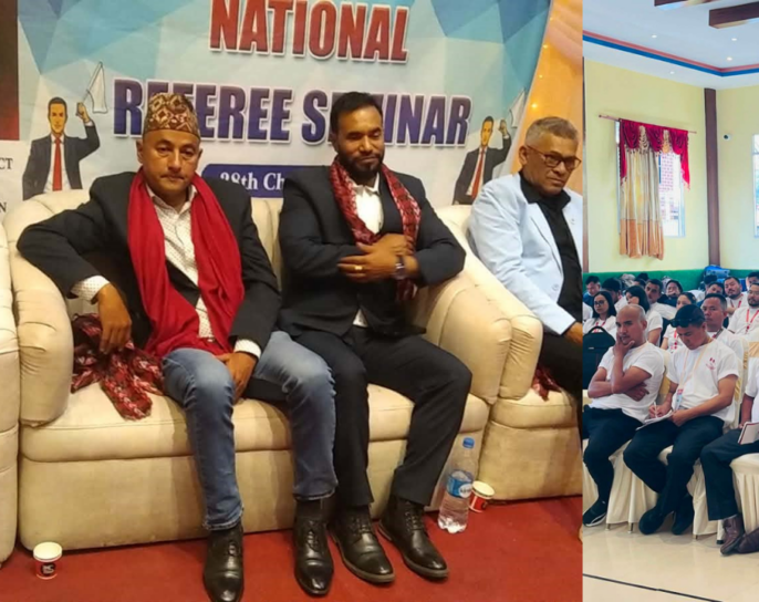 किर्तिपुरमा राष्ट्रिय रेफ्री सेमिनार भव्यरूपमा सम्पन्न