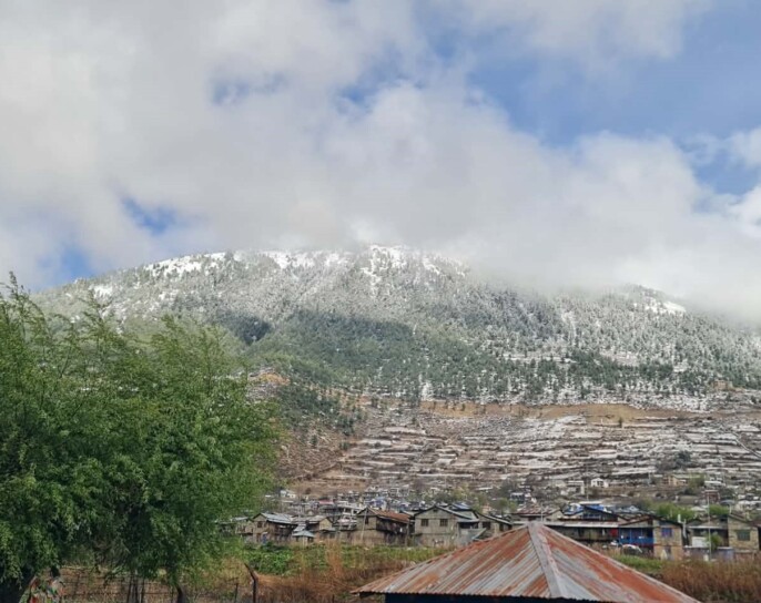 चैतमा परयो हुम्लामा हिउँ