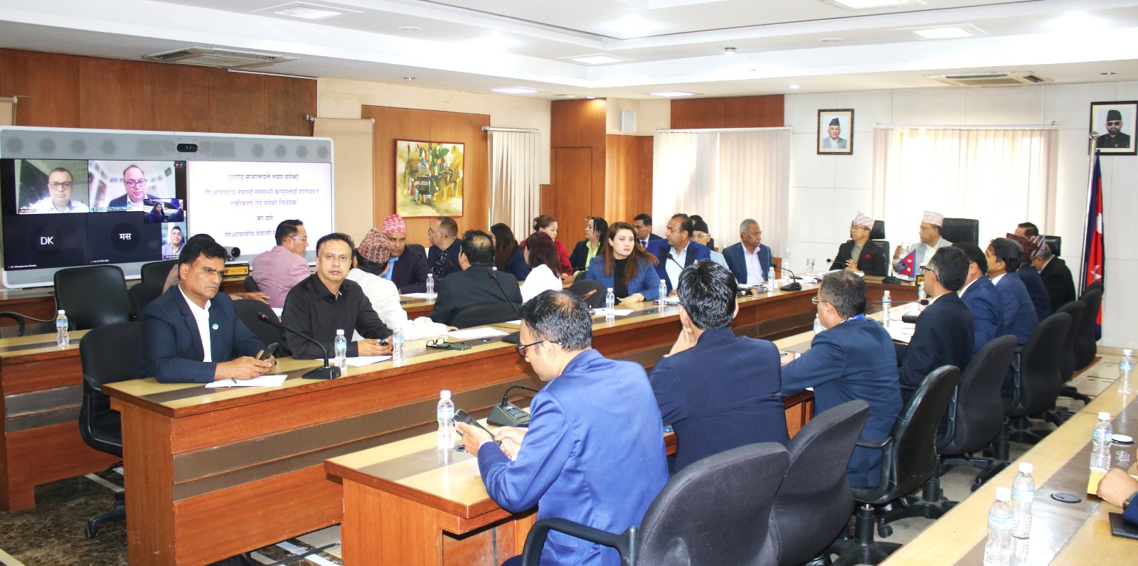 गैरआवासीय नेपाली ऐनसम्बन्धी मस्यौदा संसद्मा प्रस्तुत गर्ने प्रतिबद्धता