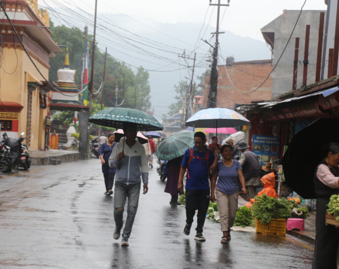 देशभर अधिकांश स्थानमा मध्यमसम्मको वर्षाको सम्भावना