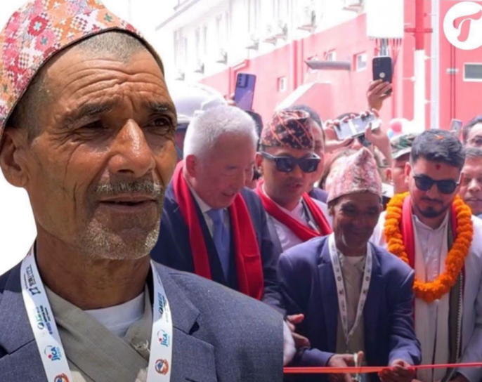 मुगुका जैसीले गरे नागढुङ्गा सुरुङमार्गको रिवन काटेर उदघाटन,मन्त्रीले बजाए ताली