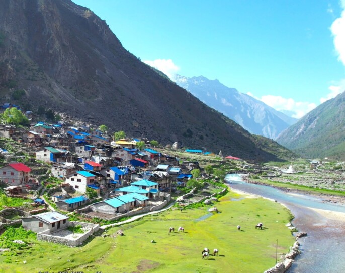 जहाँ अनाज नफल्ने मरुभूमिमा मानव बस्ती
