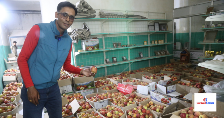 काठमाडौ आइपुग्यो जुम्लाको अर्गानिक स्याउ
