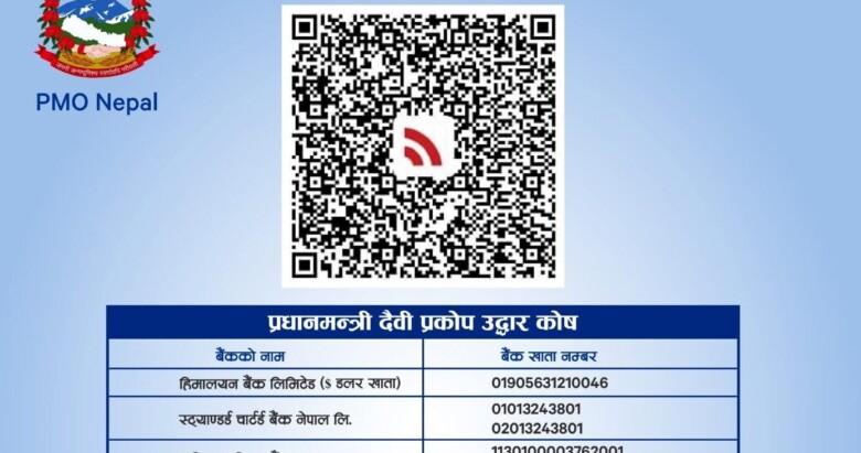प्रधानमन्त्री राहत कोषमा १२ अर्ब ७७ करोड जम्मा
