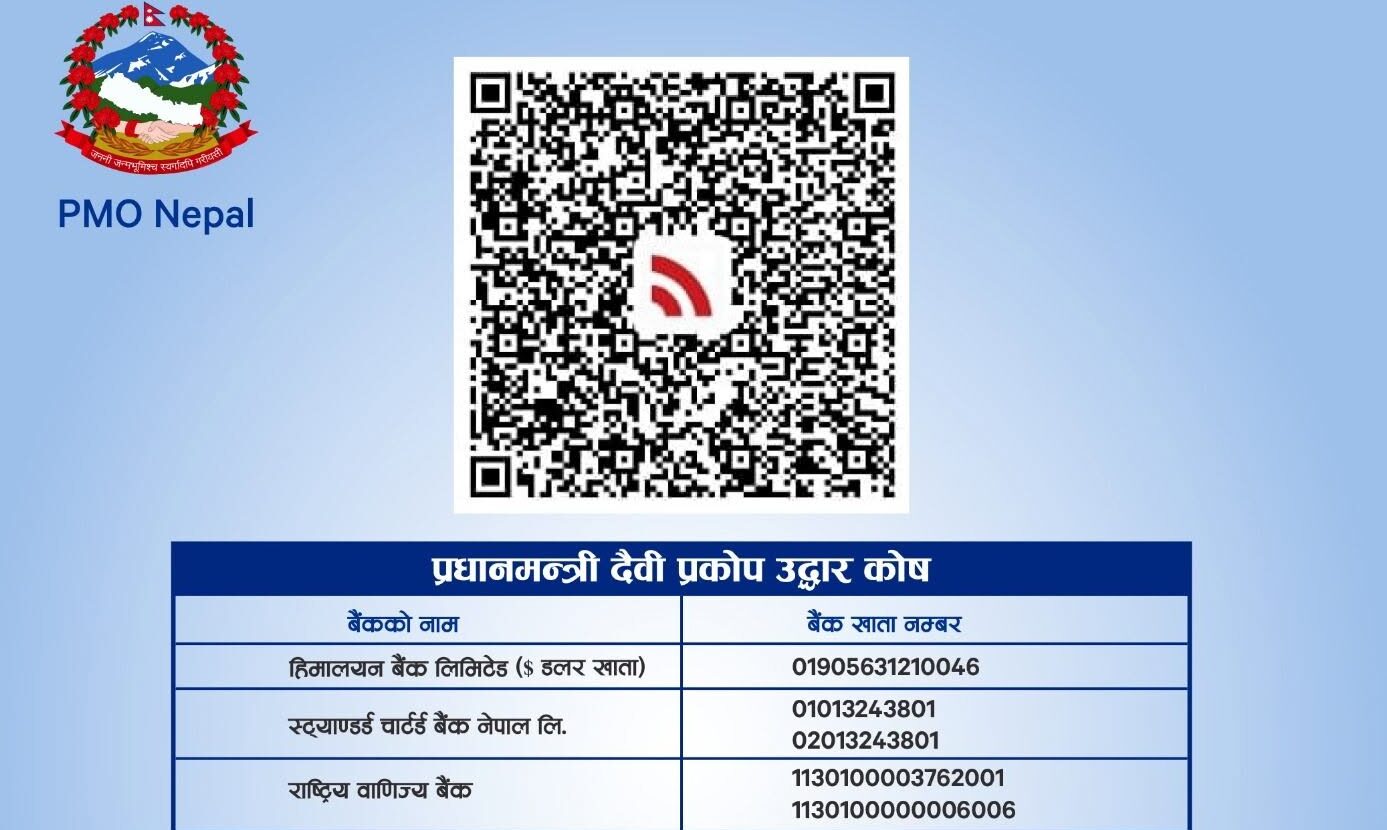 प्रधानमन्त्री राहत कोषमा १२ अर्ब ७७ करोड जम्मा
