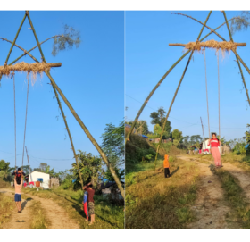 बडा दसैँमा लिङ्गेपिङमा मच्चिँदै “चचहुई चचहुई…