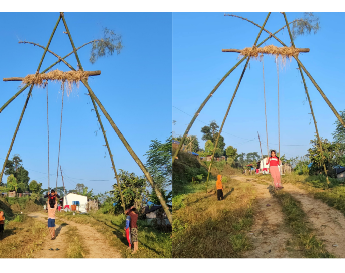 बडा दसैँमा लिङ्गेपिङमा मच्चिँदै “चचहुई चचहुई…